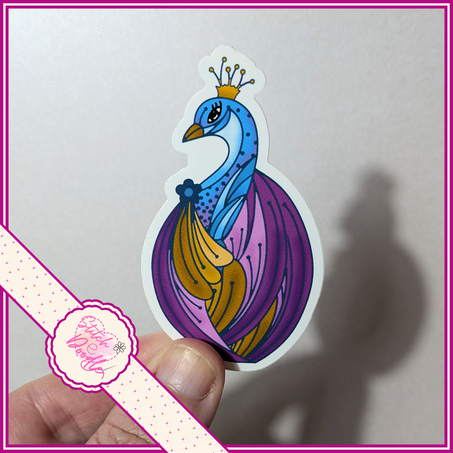 XL Single Sticker -Beautiful Peacock
