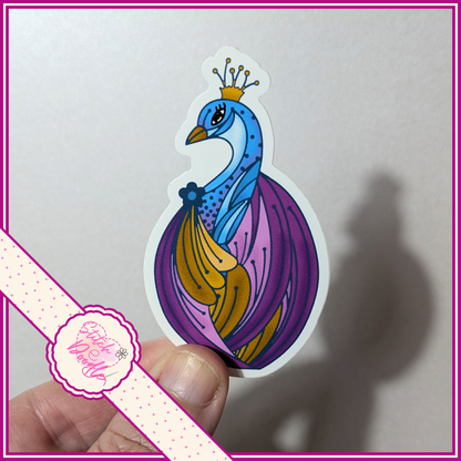 XL Single Sticker -Beautiful Peacock