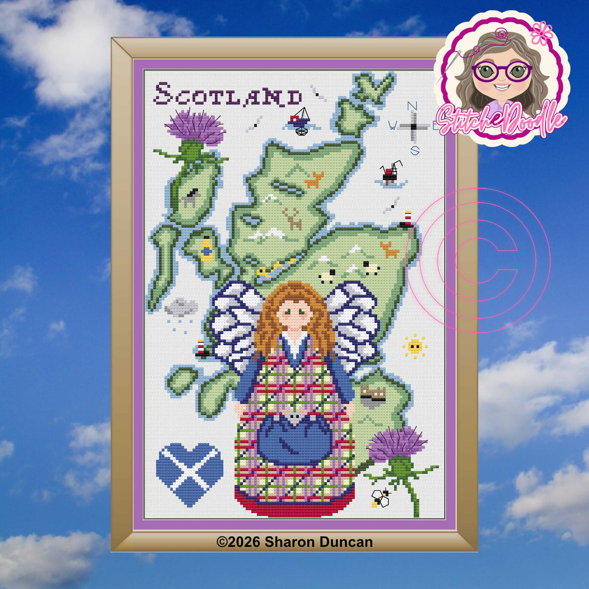 Scotland's Angel : Pattern Keeper Compatible (PDF Chart)