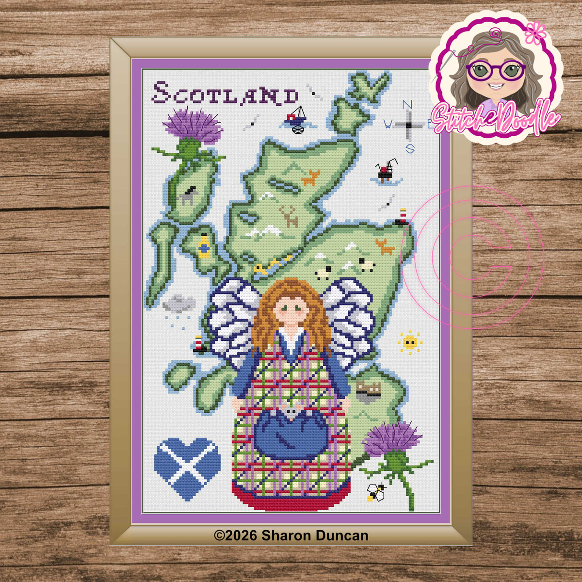 Scotland's Angel : Pattern Keeper Compatible (PDF Chart)