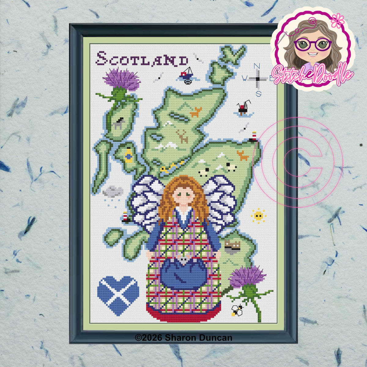 Scotland's Angel : Pattern Keeper Compatible (PDF Chart)
