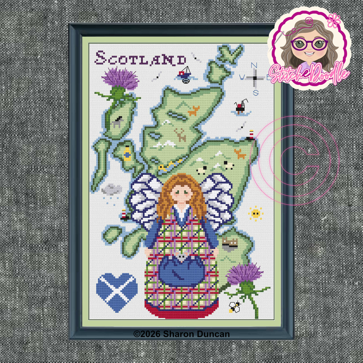 Scotland's Angel : Pattern Keeper Compatible (PDF Chart)