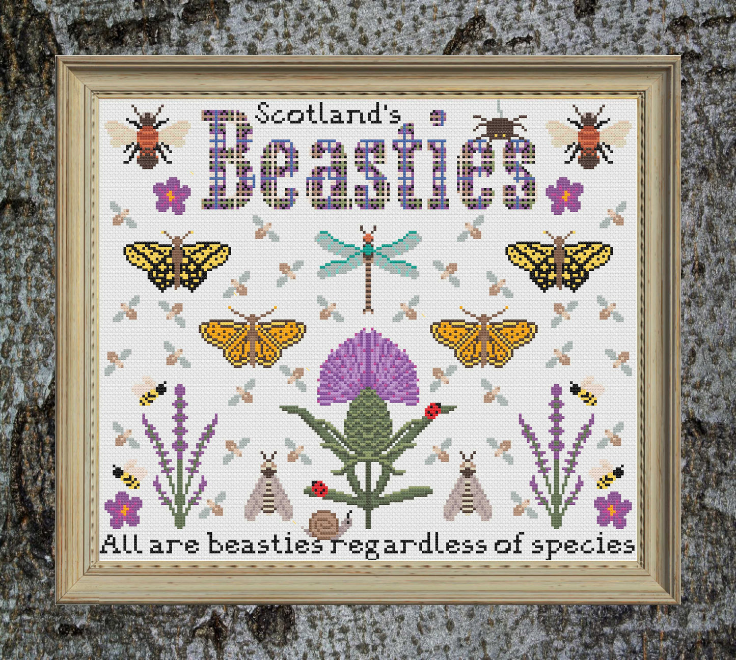 *NEW* Scotland's Beasties Sampler - 6 BONUS mini charts included - Digital Download PDF