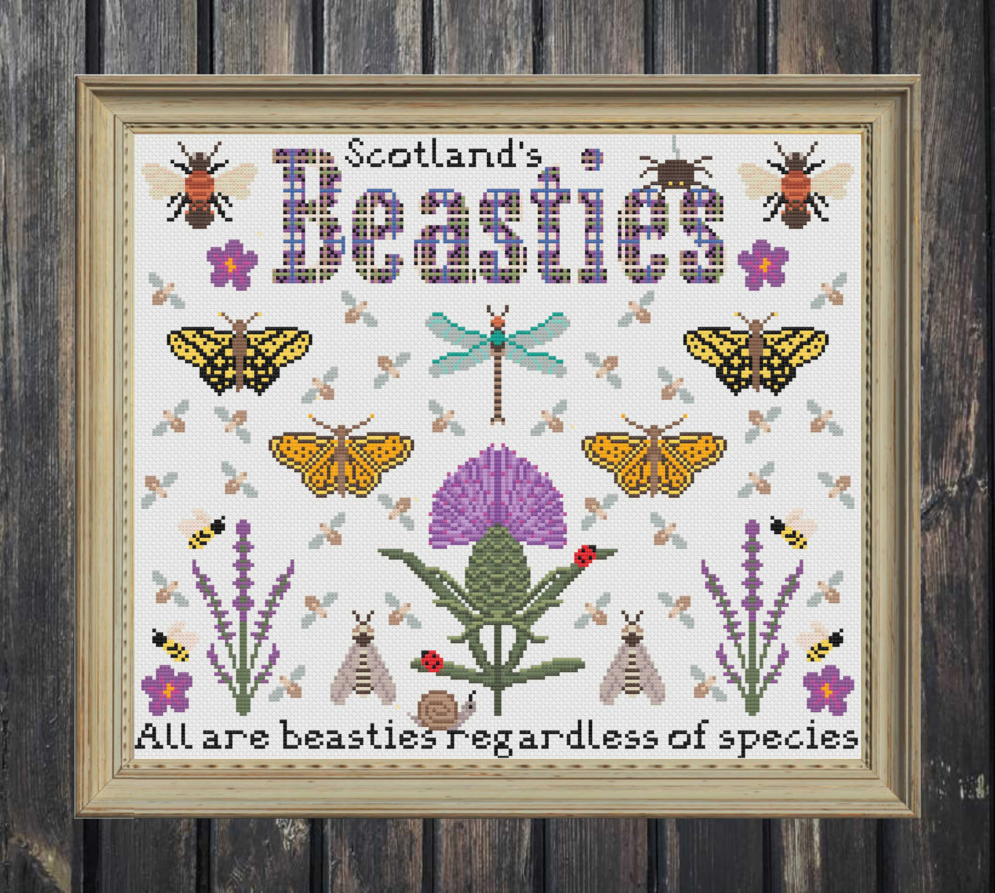 *NEW* Scotland's Beasties Sampler - 6 BONUS mini charts included - Digital Download PDF