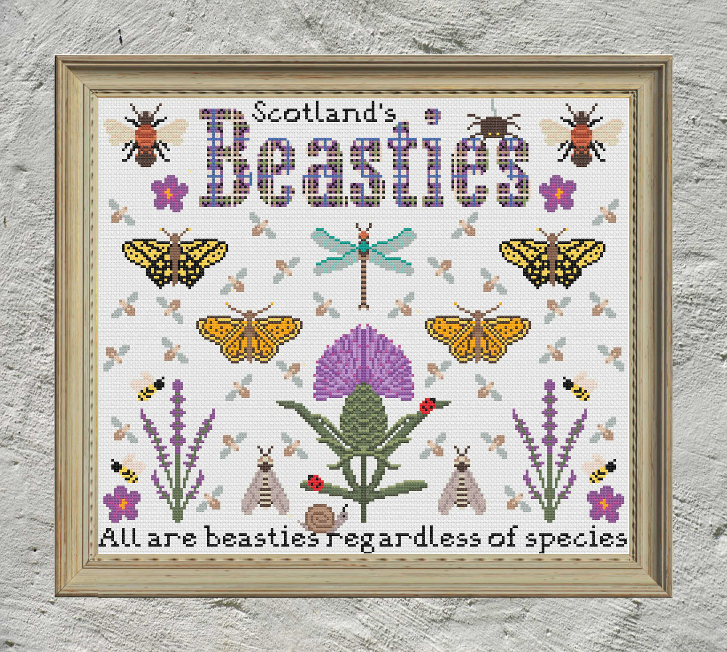 *NEW* Scotland's Beasties Sampler - 6 BONUS mini charts included - Digital Download PDF