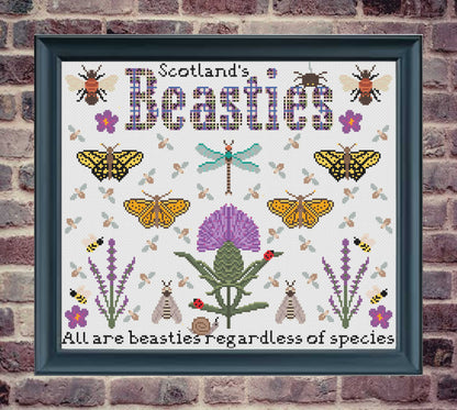 *NEW* Scotland's Beasties Sampler - 6 BONUS mini charts included - Digital Download PDF