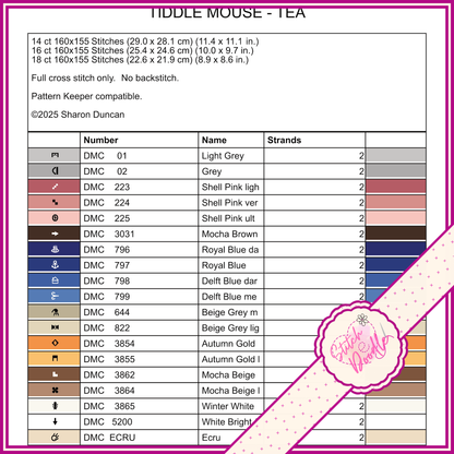 Cute Mice You are the sugar in my tea - Digital Download