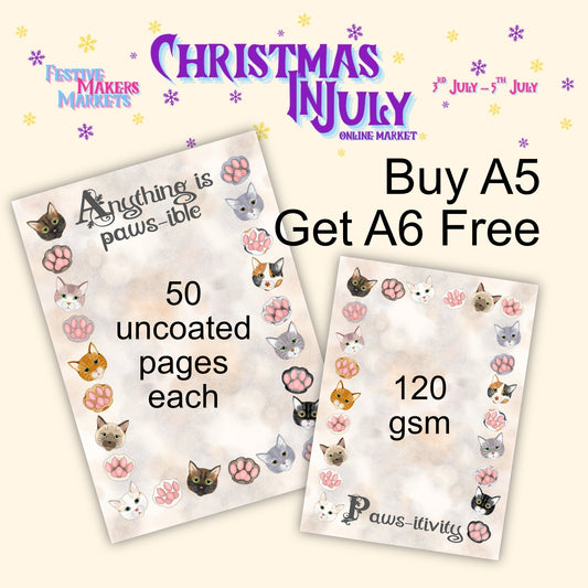 BOGOF Toe Beans A5 Notepad - Get A6 Notepad FREE