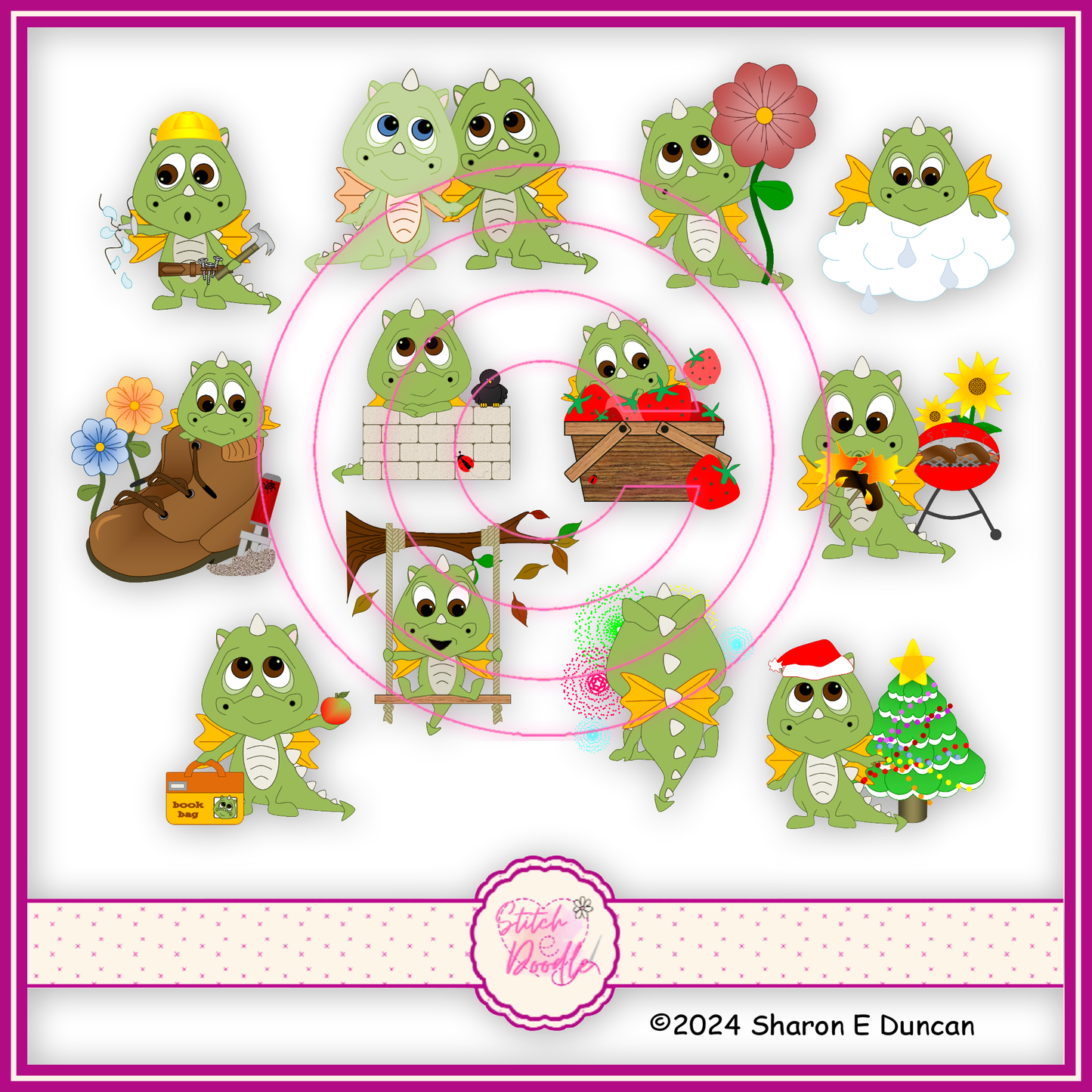 Sticker Pack - Dragon Dayz - 12 stickers