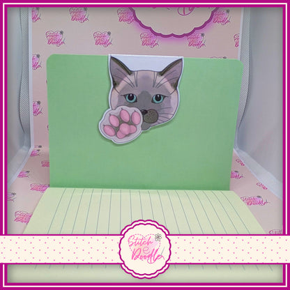 Siamese Cat Magnetic Bookmark - Large magnet - Paws right here