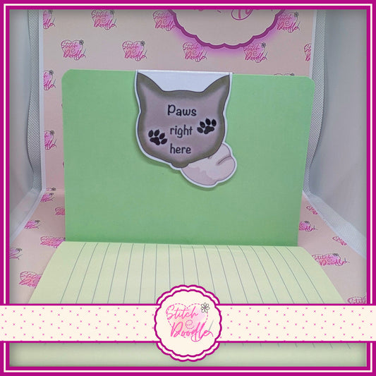 Magnetic Bookmark Toe Beans Collection.  Siamese Cat