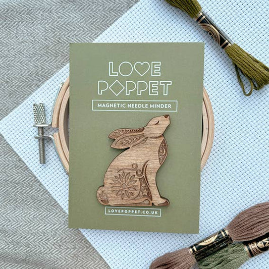 Stargazing Hare - Magnetic Needle Minder from Love Poppet