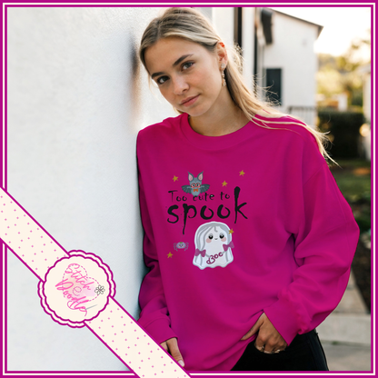 Too Cute to Spook Classic Unisex Crewneck Sweatshirt.  S to 4XL - 7 Colour options