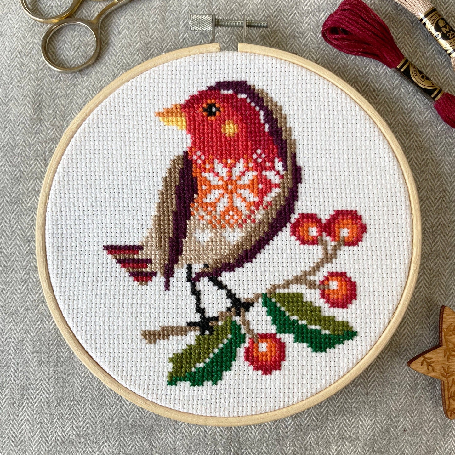 Rockin Robin - Printed Chart by Love Poppet