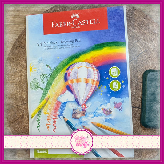 Faber-Castell Sketch Pad A4 - 100 pages - White, extra strong drawing paper