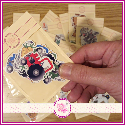Sticker Pack - Little Tractors - 11 stickers