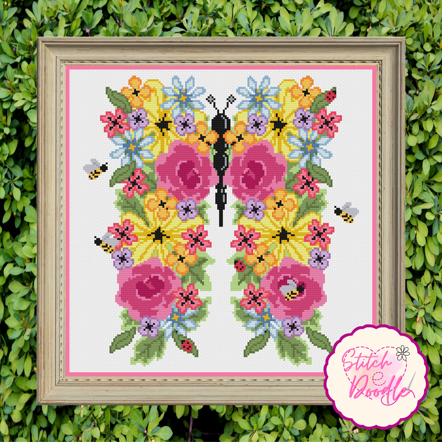 Beautiful Bright Butterfly in Bloom - Digital Download