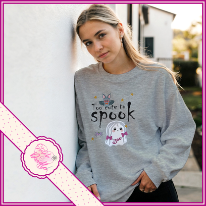 Too Cute to Spook Classic Unisex Crewneck Sweatshirt.  S to 4XL - 7 Colour options