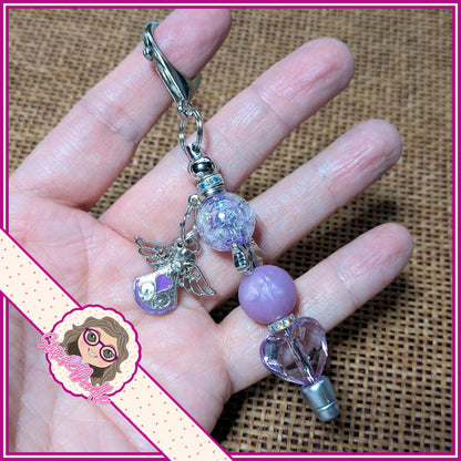 Guardian Angel Bag Charm/Keyring with lots of sparkle - Ideal Gift