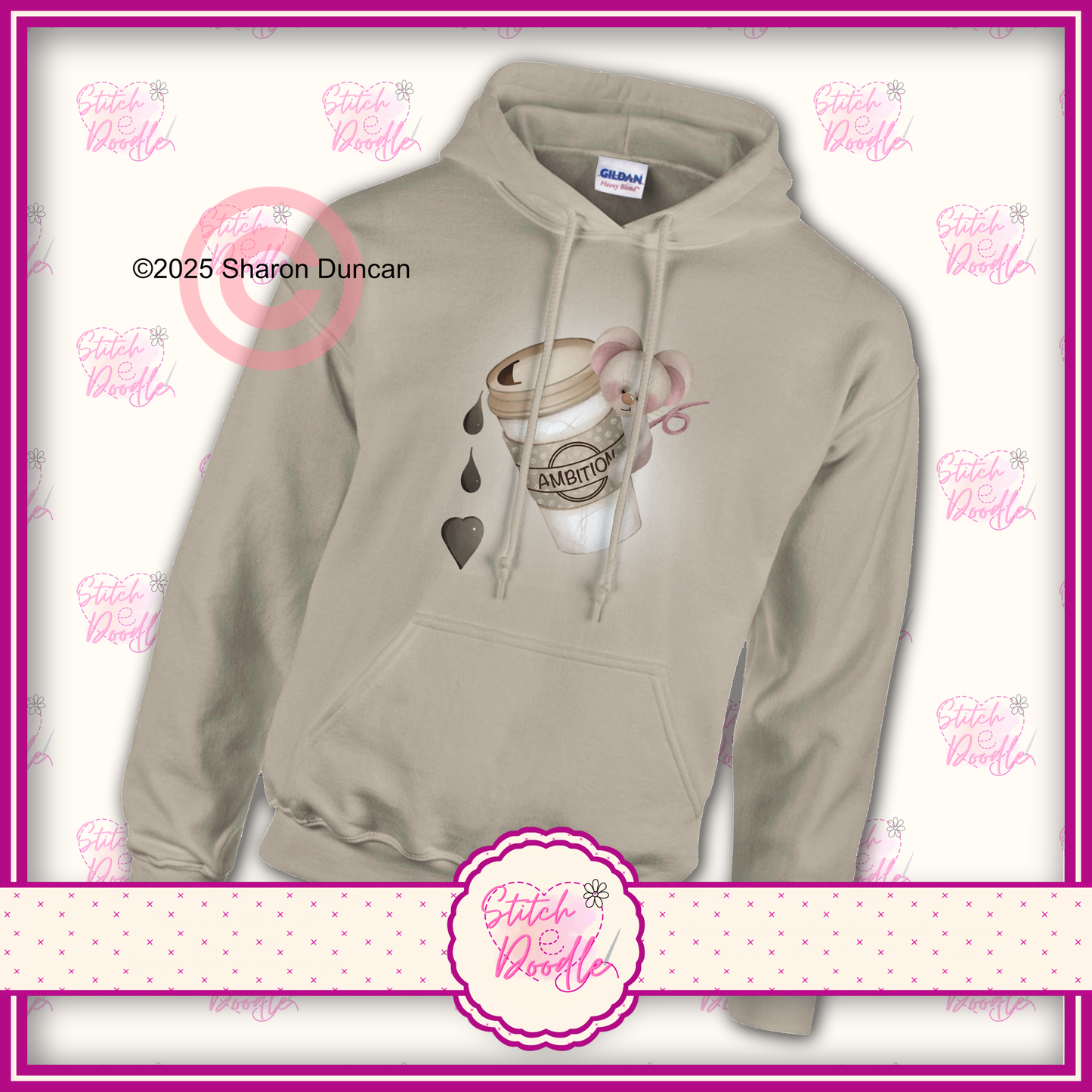 Cup of Ambition Movie inspired Classic Unisex Pullover Hoodie.  50/50 Cotton/Polyester