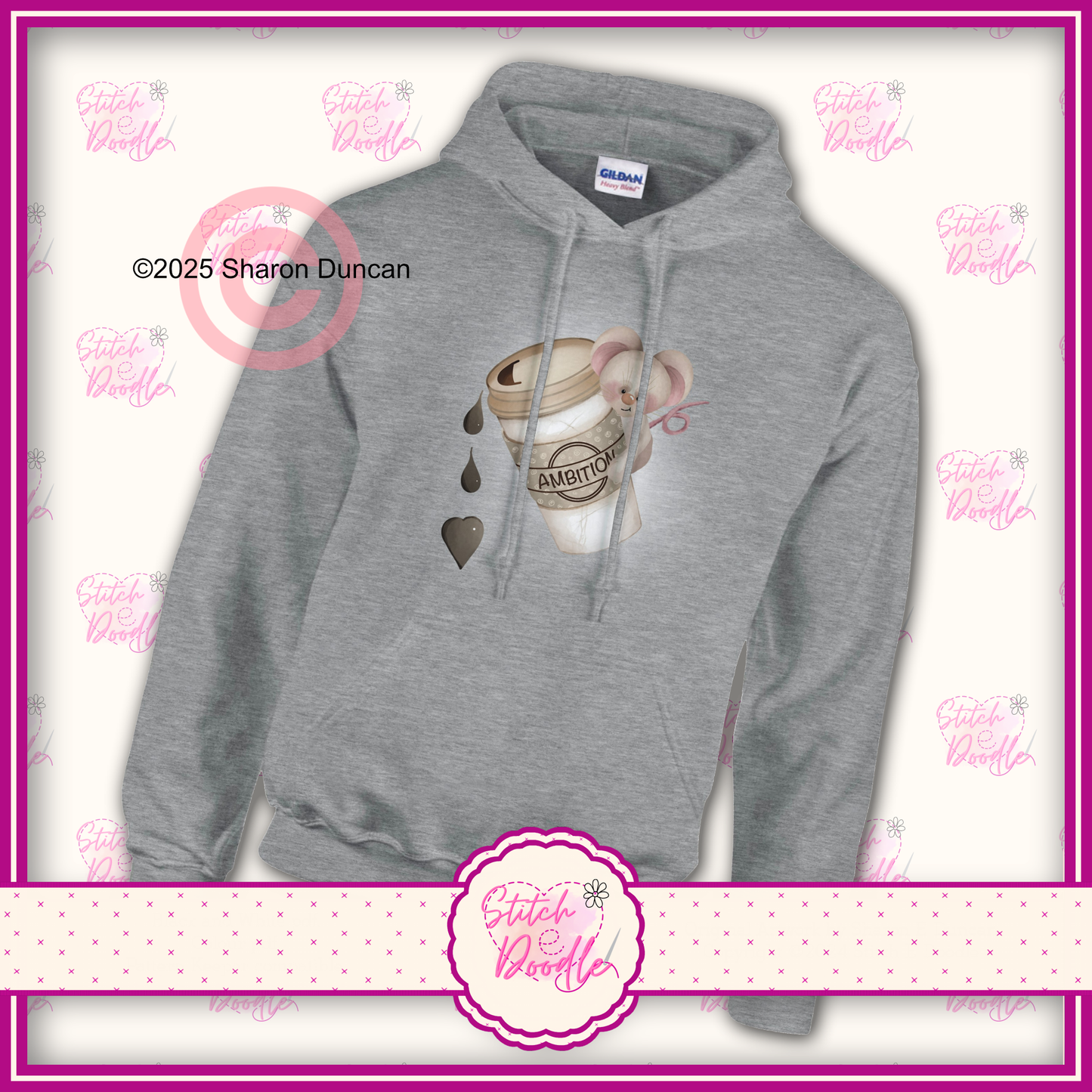 Cup of Ambition Movie inspired Classic Unisex Pullover Hoodie.  50/50 Cotton/Polyester