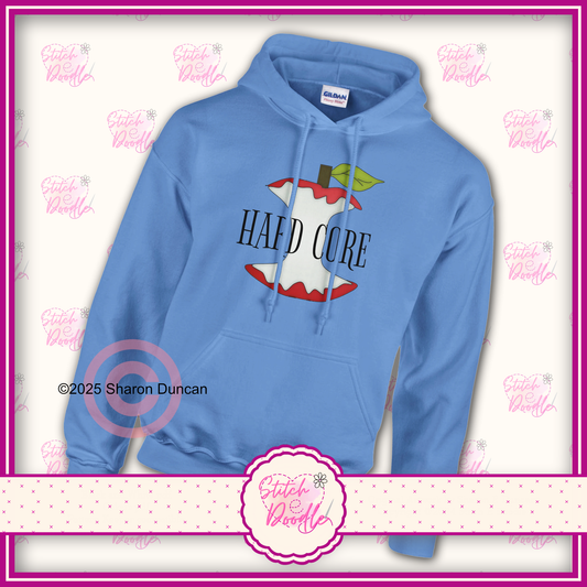 Hard Core apple pun Classic Unisex Pullover Hoodie