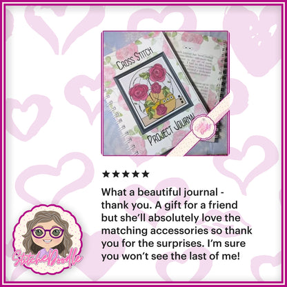 Cross Stitch WIP/Kit Journal.  Keep your WIPs, UFOs and New Starts organised. Keep track of floss/fabrics etc