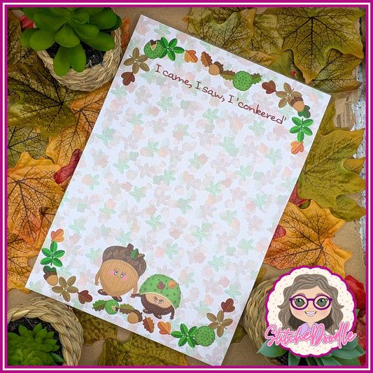 The Nutty Nook A5 Notepad - 50 sheets un-coated 120 gsm paper