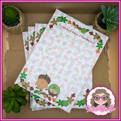 The Nutty Nook A5 Notepad - 50 sheets un-coated 120 gsm paper