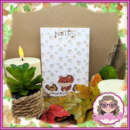 The Nutty Nook A6 Notepad - 50 sheets un-coated 120 gsm paper