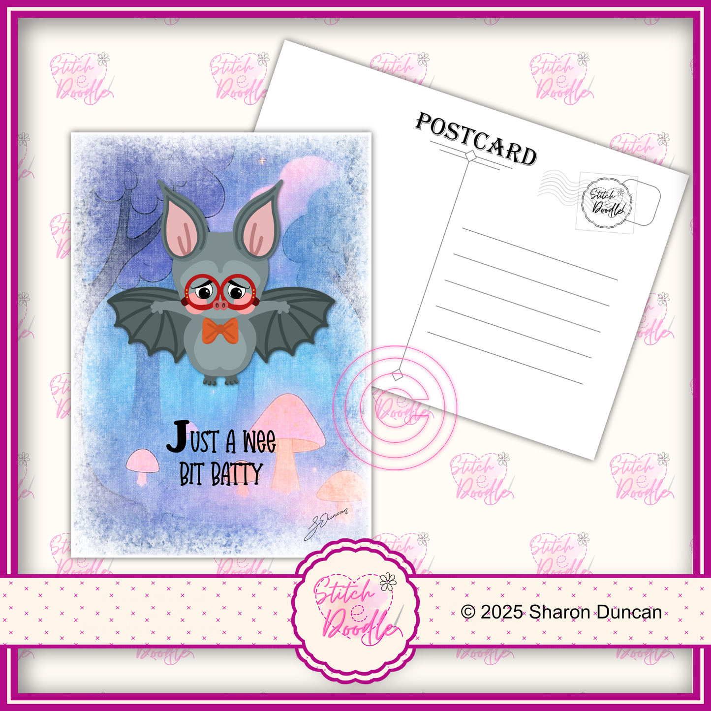 A5 Art Print/Postcard 6 Piece Collection - Too Cute To Spook - set 1
