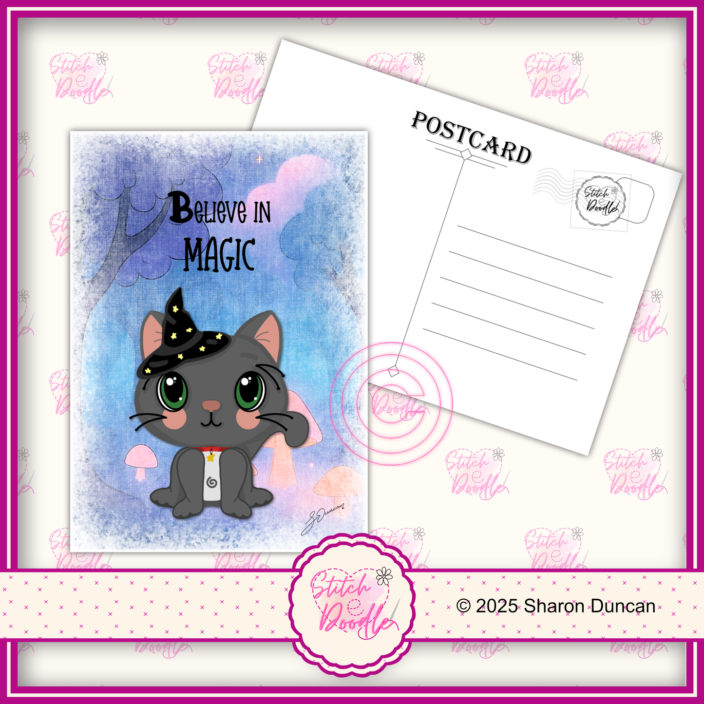 A5 Art Print/Postcard 6 Piece Collection - Too Cute To Spook - set 1