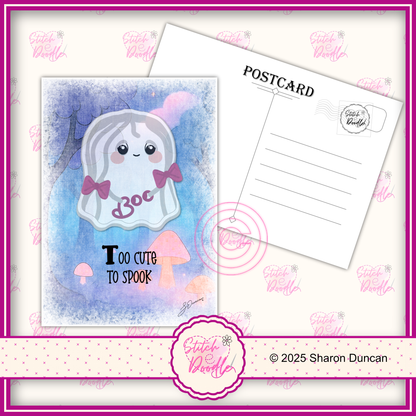 A5 Art Print/Postcard 6 Piece Collection - Too Cute To Spook - set 1