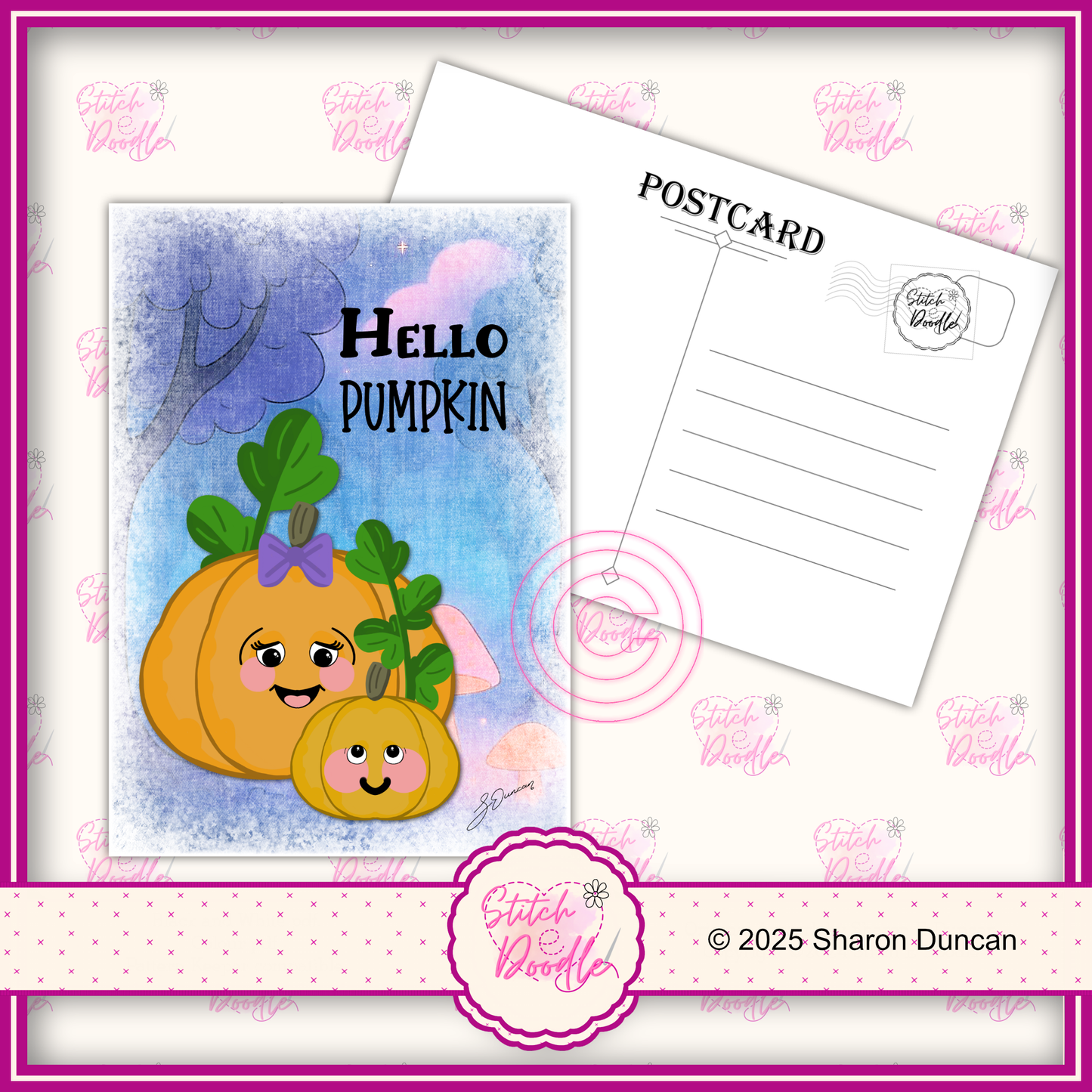A5 Art Print/Postcard 6 Piece Collection - Too Cute To Spook - set 1
