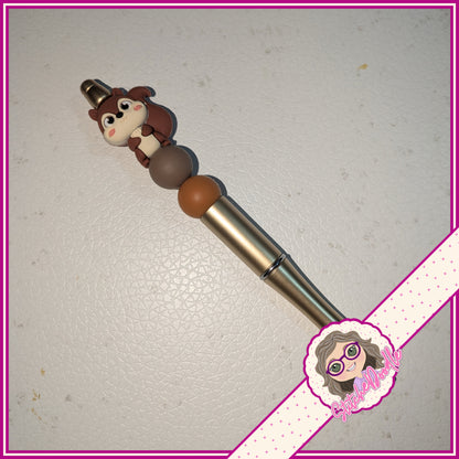 Nutty Nook Squirrel Handmade Beaded Pen- Ideal Gift