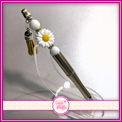 Gift Set - Paintbox Petals - A5 Notebook, Beaded Pen and Bookmark.