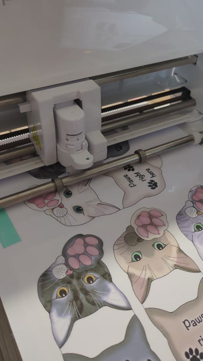 Black Cat Magnetic Bookmark - Large magnet - Paws right here