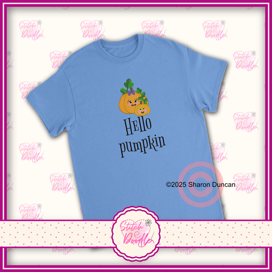 Hello pumpkin Heavyweight Unisex Crewneck T-shirt - 6 colours