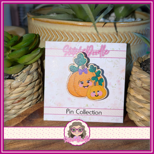 Pumpykins Collectible Wooden Pin - Too Cute To Spook