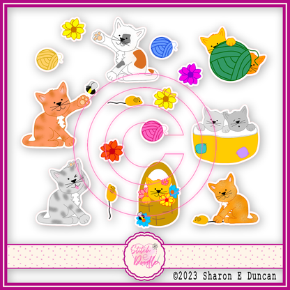 Sticker Pack - Purr-fect - 12 stickers