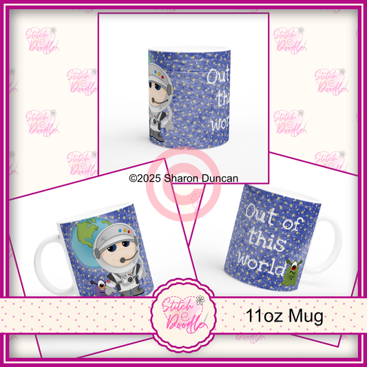 'Out of This World' 11oz Ceramic Mug – Perfect for Sci-Fi Fans