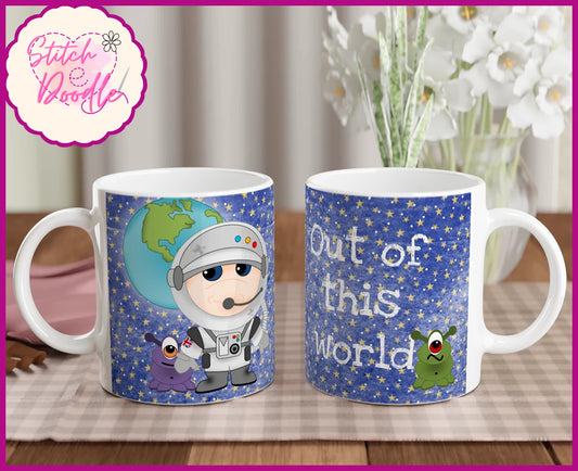 'Out of This World' 11oz Ceramic Mug – Perfect for Sci-Fi Fans