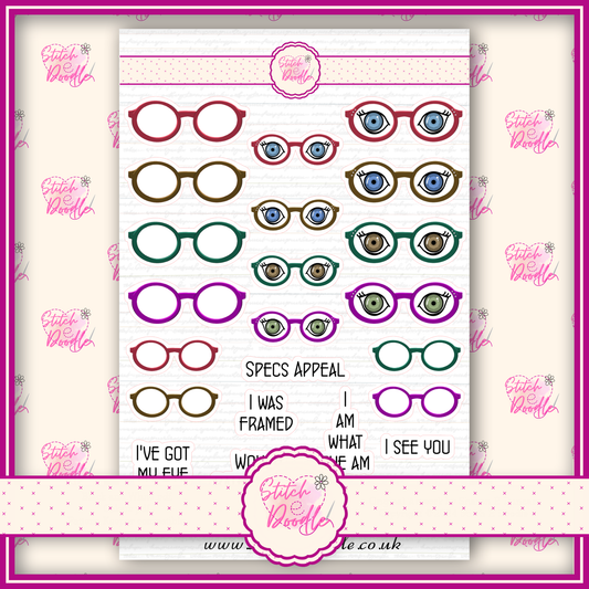 Sticker Sheet - Spec-tacular - 23 stickers