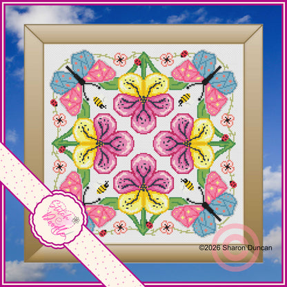 Spring Has Sprung Mandala Chart - Digital Download