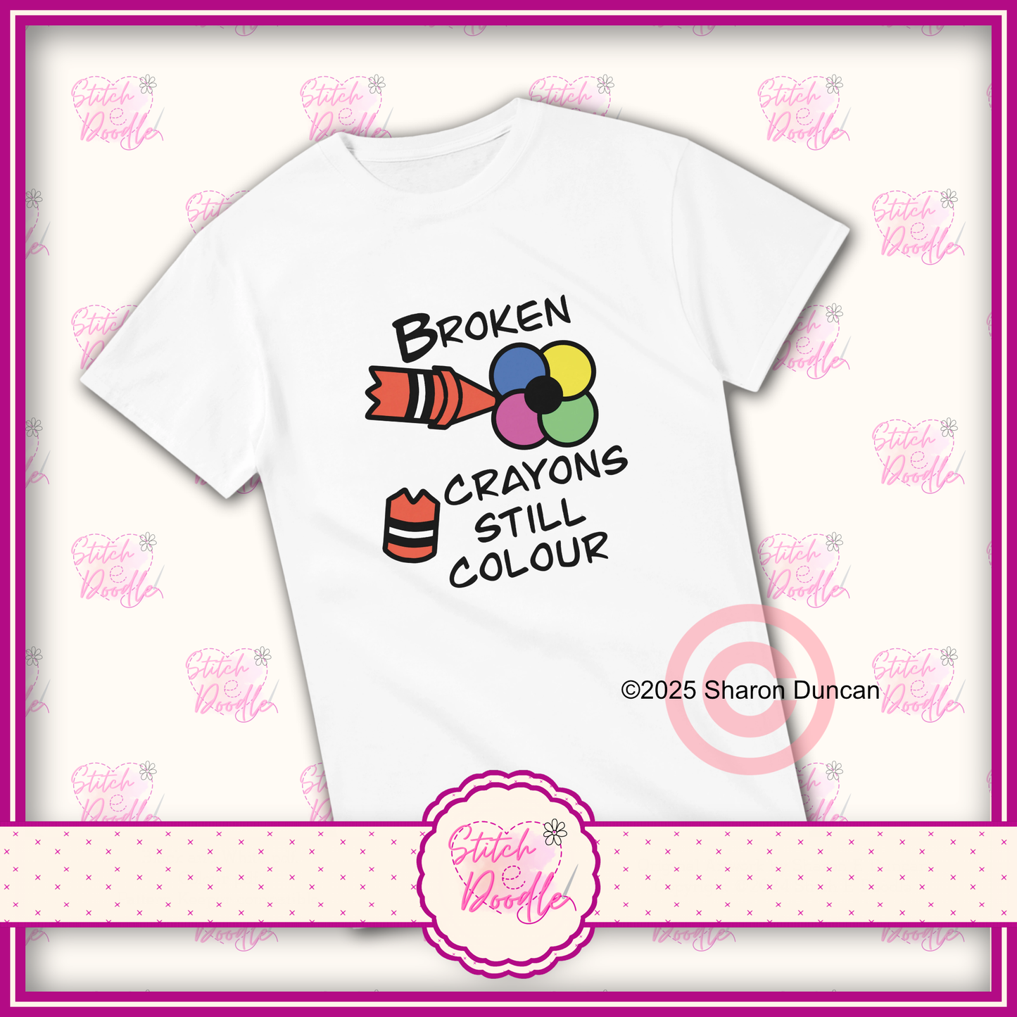 Broken Crayons Still Colour Heavyweight Unisex Crew neck T-shirt - 6 Colours