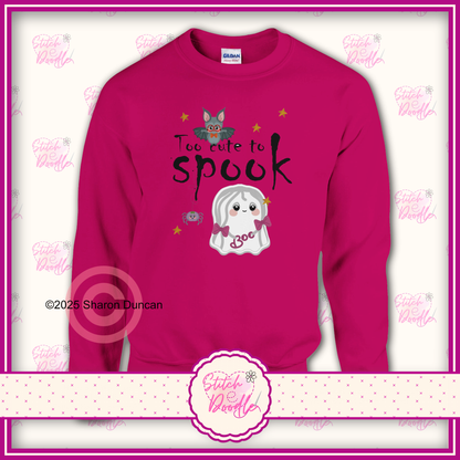 Too Cute to Spook Classic Unisex Crewneck Sweatshirt.  S to 4XL - 7 Colour options