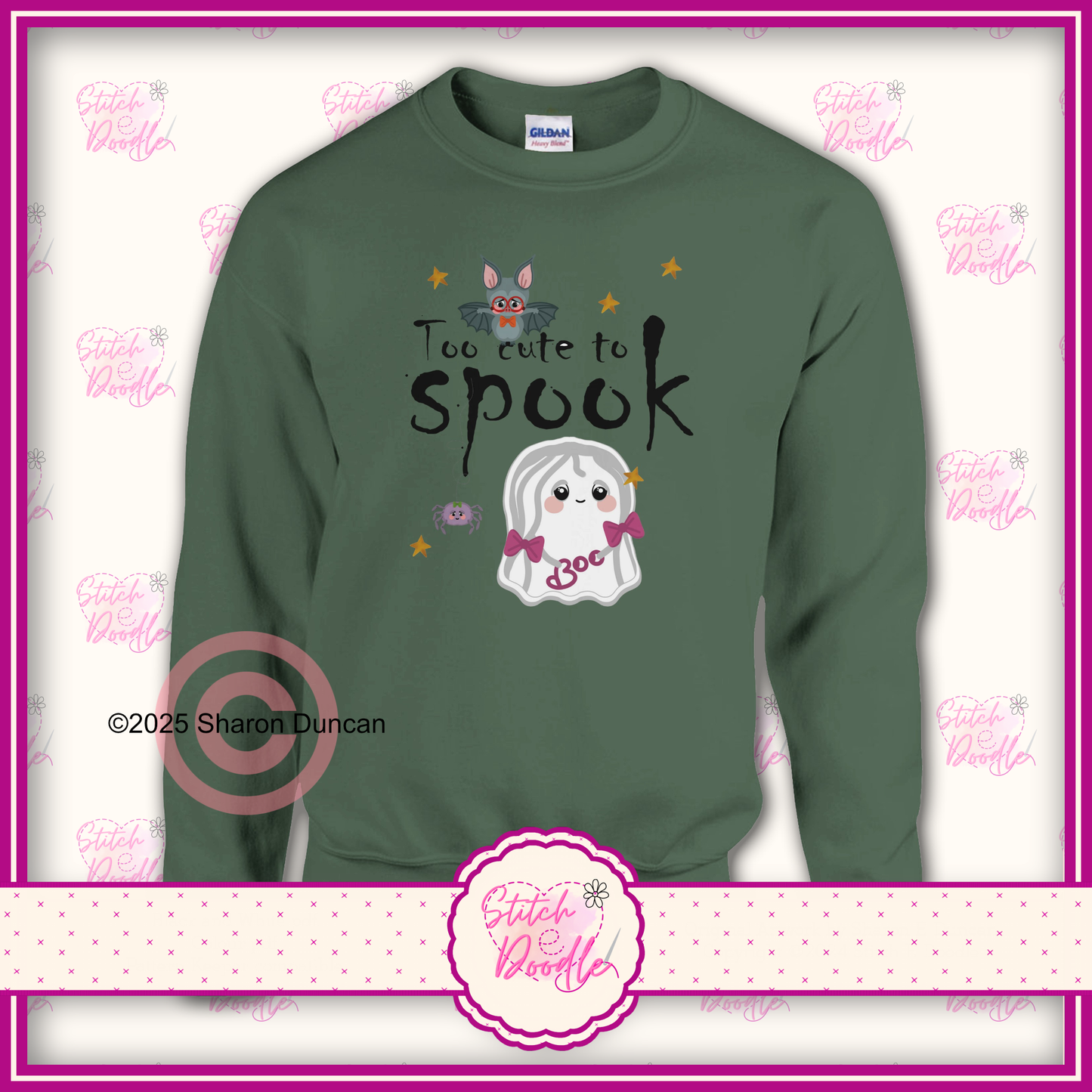Too Cute to Spook Classic Unisex Crewneck Sweatshirt.  S to 4XL - 7 Colour options