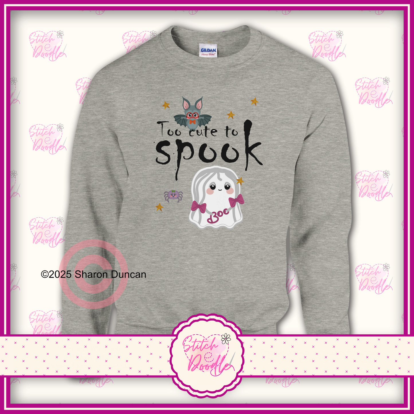Too Cute to Spook Classic Unisex Crewneck Sweatshirt.  S to 4XL - 7 Colour options