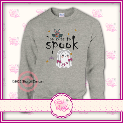 Too Cute to Spook Classic Unisex Crewneck Sweatshirt.  S to 4XL - 7 Colour options
