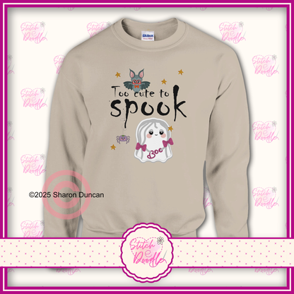 Too Cute to Spook Classic Unisex Crewneck Sweatshirt.  S to 4XL - 7 Colour options